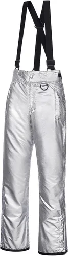 Vista 3 de CREATMO US Pantalones de nieve para mujer, baberos de esquí, impermeables, aislados, invierno y snowboard
