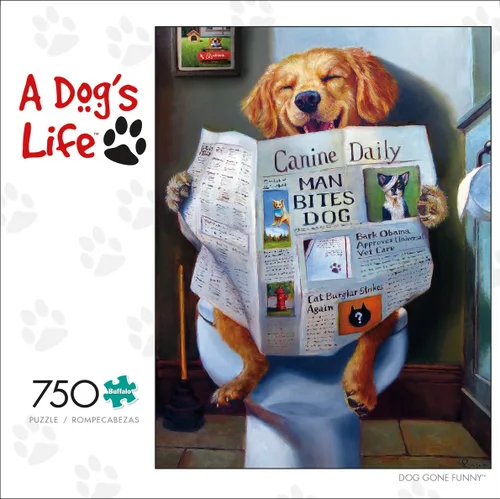 Vista 3 de Buffalo Games - Dog Gone Funny - Rompecabezas de 750 piezas, multicolor, 23.6 in de largo x 17.7 in de ancho Tamaño acabado: 24 x 18 pulgadas