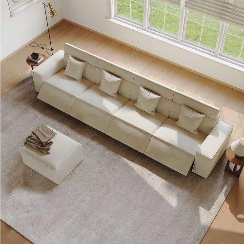Vista 14 de Sofá eléctrico de 85 pulgadas, sofás modulares para sala de estar, moderno sofá biplaza reclinable grande, cómodo sofá nube de terciopelo