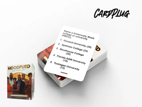 Vista 4 de HoodFued: el mejor juego de cartas de trivia familiar – Un juego centrado en la cultura que reúne a amigos y familiares para divertirse y conocer