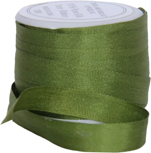 Vista 75 de Threadart Cinta de seda 100% pura - 3 tamaños - Docenas de colores - Castaño - 2 mm No. 524 Soft 100% pure silk ribbon on a single spool - perfect