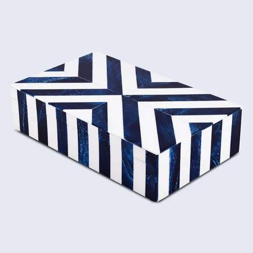 Vista 7 de Handicrafts Home Caja de almacenamiento decorativa 10x6 – Caja organizadora con tapa, caja decorativa moderna para recuerdos, decoración de estante