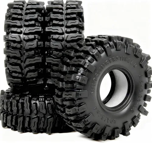 Vista 7 de HOBBYSOUL 1.0 Neumáticos de Oruga 61 * 22.4mm Súper Blandos y Adhesivos para Barro Neumáticos para RC 1/18 TRX4M 1/24 AX24 SCX24 FCX24