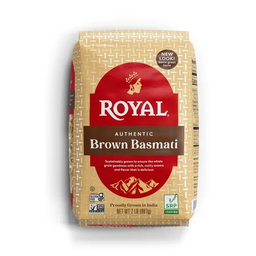 Vista 10 de Royal - Auténtico arroz integral basmati, naturalmente sin gluten y vegano - 10 libras, (paquete de 2)