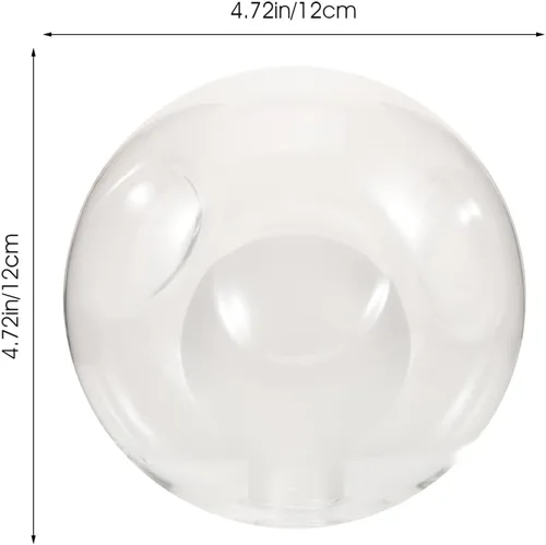 Vista 4 de DOITOOL Pantalla de cristal G9 para lámpara de techo, repuesto de 4.72 pulgadas, cubierta de luz de vidrio redonda para lámparas colgantes, globo
