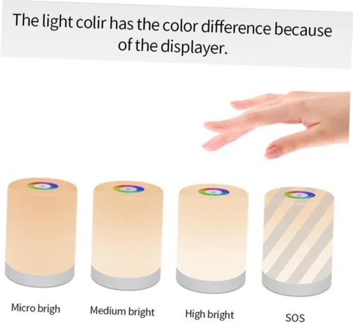 Vista 4 de DOITOOL Elegante luz táctil portátil llevó la lámpara decorativa de la luz de la noche