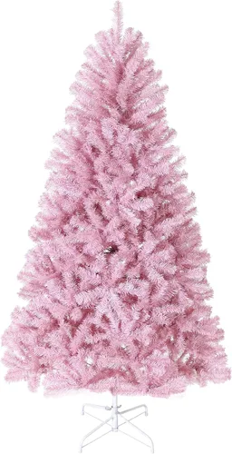 Vista 8 de Aptliton Árbol de Navidad artificial sin luz, 6.5 pies Verde