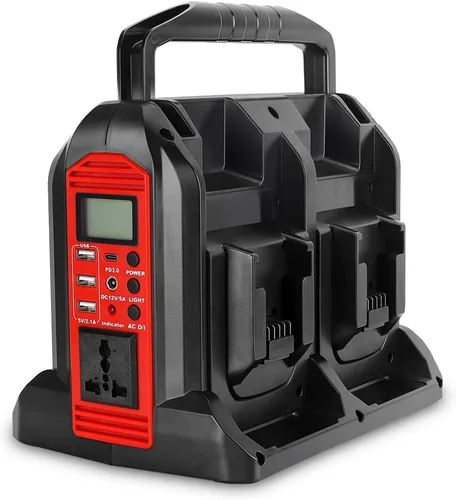 Vista 10 de Inversor de corriente de 350 W compatible con batería Ryobi de 40 V, 4 puertos CC 40 V a CA de 110 ~ 120 V, inversor de batería de onda sinusoidal