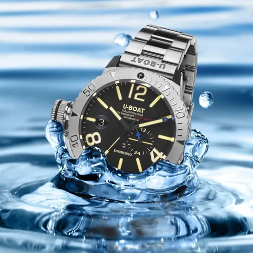 Vista 3 de Sommerso Reloj analógico automático para hombre con pulsera de acero inoxidable 9007AMT, plateado, Moderno