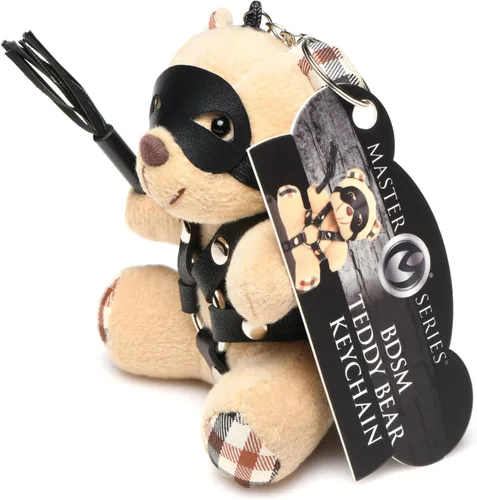Vista 8 de Master Series Llavero de oso de peluche Beige