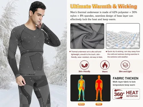 Vista 4 de MEETWEE Men's Seamless