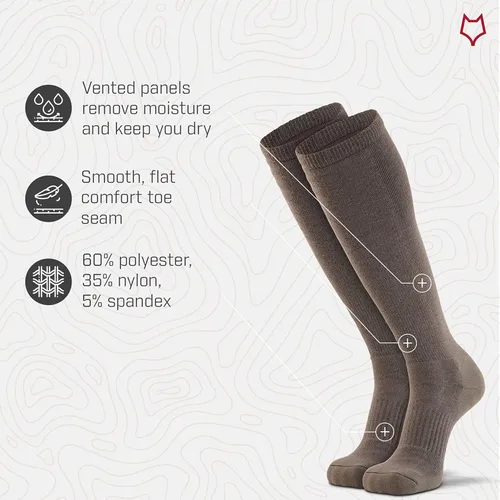 Vista 4 de Fox River - Calcetines para hombre con flujo de aire mejorado y máxima comodidad