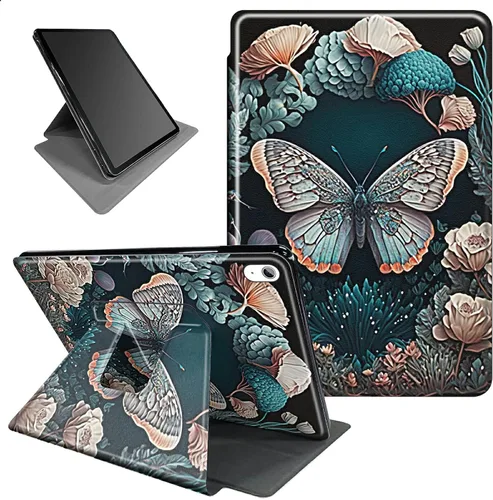 Vista 95 de Funda para iPad mini 6 para iPad mini 6ª generación 8.3 pulgadas 2021 360 grados giratorio soporte ligero protector inteligente cubierta