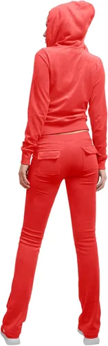 Vista 3 de NE People - Conjunto para mujer casual de terciopelo con cremallera talla S-3XL