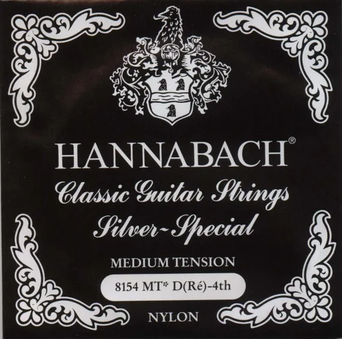 Vista 32 de Hannabach Serie 815 - Cuerda de guitarra (tensión baja) plateada especial, única E1 para guitarra clásica (652511)