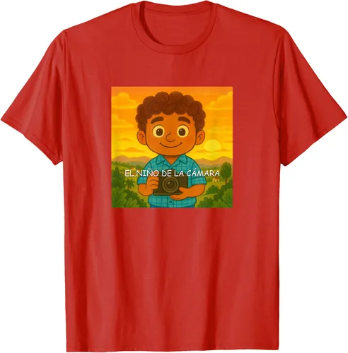 Vista 112 de Camiseta El Niño de la Cámara – Diseño Oficial del Cuento Ilustrado