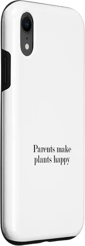 Vista 3 de iPhone XR Parents make plants happy Case