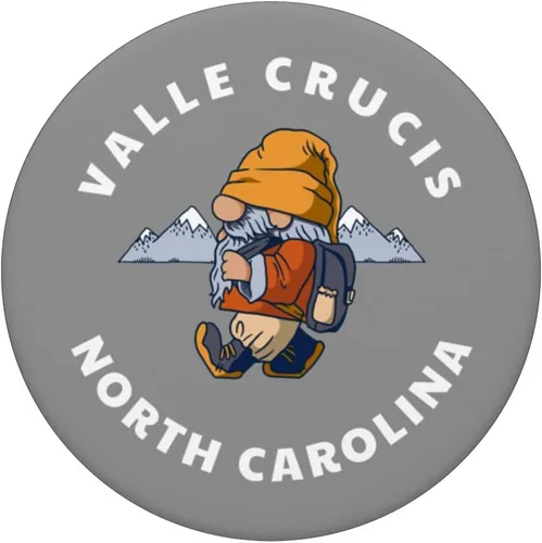 Vista 3 de Valle Crucis Carolina del Norte Gnomo de senderismo NC PopSockets PopSockets intercambiables PopGrip