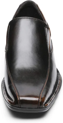 Vista 5 de Bruno Marc - Mocasines Giorgio de vestir con forro de cuero para hombre