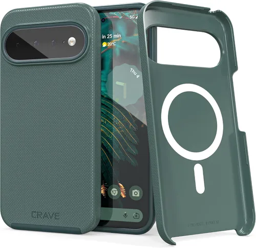 Vista 30 de Crave Dual Guard para Google Pixel 6 Pro, funda de doble capa de protección contra golpes para Google Pixel 6 Pro - Aguamarina