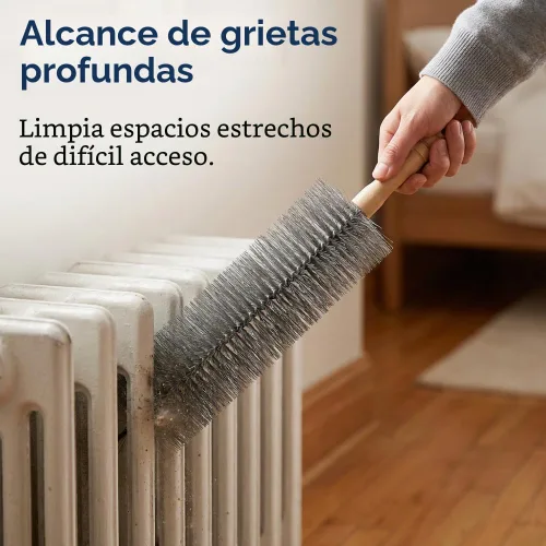 Vista 5 de Cepillo limpiador de ventilador,Cepillo de polvo flexible,Gris
