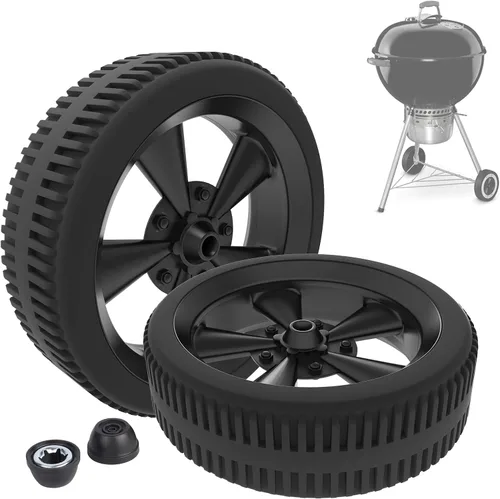 Vista 15 de 3" Locking Caster Wheels for Ninja XSKUNSTAND Outdoor Stand, 4 Pack Direct Replacement Wheel with Brake for Ninja Woodfire Grill Stand & Pizza