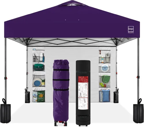Vista 41 de Best Choice Products Carpa Toldo Desplegable de 10x10 pies para Instalación de 1 Persona, Refugio Portátil Instantáneo con Botón de 1 Toque