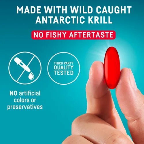 Vista 9 de Kori Krill Suplemento Omega-3, 600 mg - 60 unidades (paquete de 1)