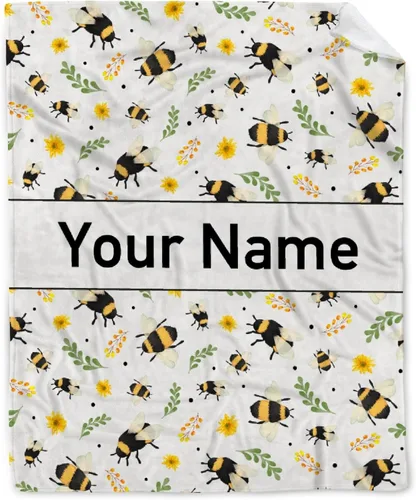 Vista 9 de Manta de insectos Regalos de insectos para niños y niñas Manta ultrasuave de mariquita para todas las estaciones Decoración de abeja