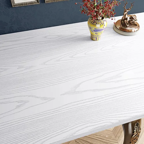 Vista 9 de FunStick Papel pintado de madera marrón arranca y pega, impermeable, extraíble, papel de contacto de grano de madera natural autoadhesivo, papel