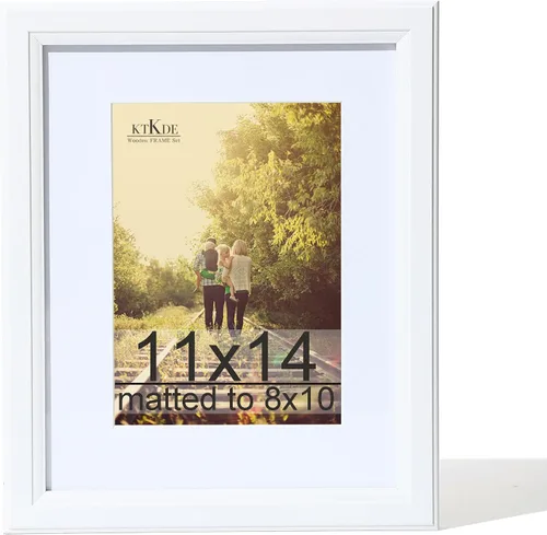 Vista 46 de KTKDE Portarretratos gris de 8 x 10 pulgadas con paspartú extraíble para fotos de 5 x 7 pulgadas, vidrio real para portarretratos de 8 x 10