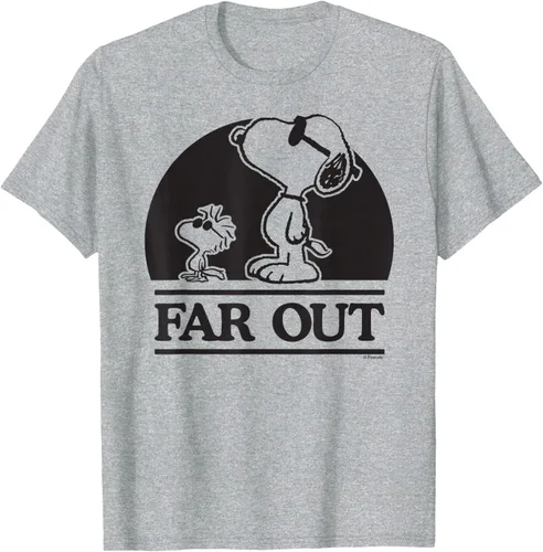 Vista 32 de Peanuts Woodstock 50th Anniversary Far Out Snoopy - Camiseta Blanco