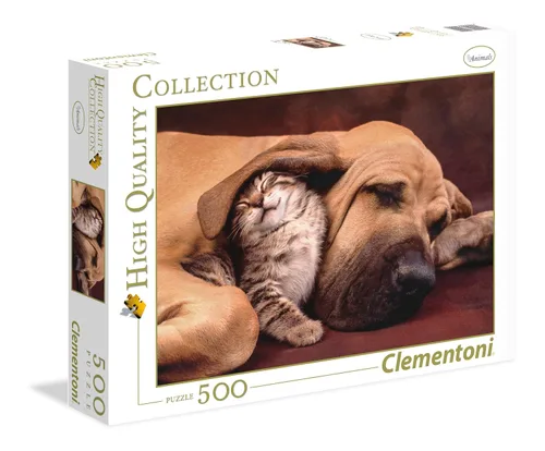 Vista 8 de Clementoni Cat & Bunny - Rompecabezas de 500 piezas