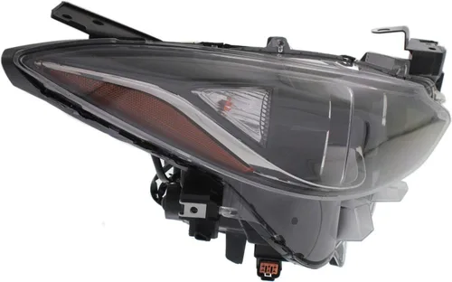 Vista 5 de Evan Fischer Faro delantero del lado del conductor y del pasajero para Mazda 3 2014-2016 también se adapta a 3 halógenos deportivos con bombilla(s)