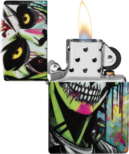 Vista 3 de Zippo Encendedor Gasolina 540 Color Punk Zombie 60007395 Sin Llenar