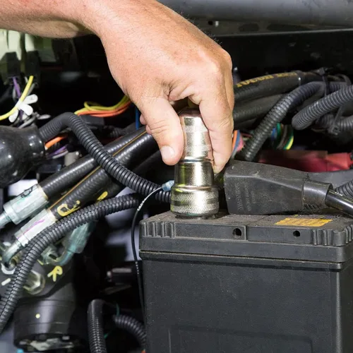 Vista 6 de 12 piezas de terminal de batería anticorrosión arandelas protectoras de fibra y 2 cepillos de limpieza, accesorios automotrices universales