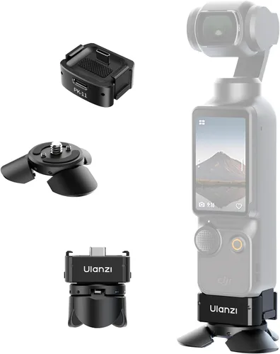 Vista 9 de ULANZI PK-08 Mini Trípode de Bolsillo para DJI Osmo Pocket 3, Trípode Mini Multiusos con Tornillo de Montaje de 1/4' para Insta360 X5 X4 X3