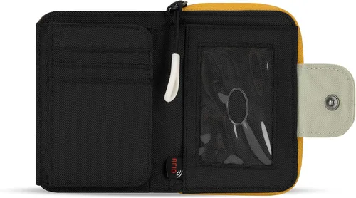 Vista 21 de Sherpani Barcelona, pequeña cartera de nailon plegable con bolsillo con cremallera para mujer, bolsa de viaje, protección RFID