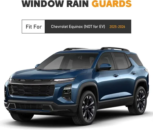 Vista 2 de Deflectores de ventana irrompibles con cinta para Chevrolet Equinox 2025-2026