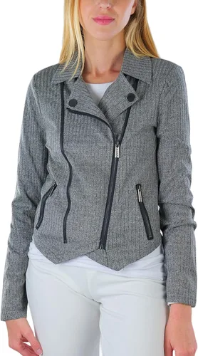 Vista 18 de ToBeInStyle Blazers de manga larga con cremallera y botones para mujer