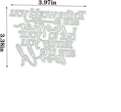 Vista 2 de Troqueles de metal para madre para hacer tarjetas, plantillas de corte para álbumes de recortes, álbum de fotos, plantilla decorativa de papel