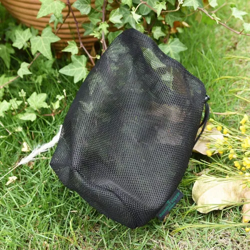 Vista 7 de usharedo BVP01 - Bolsa de malla de nailon, 5 unidades, negro M), BVP01-M