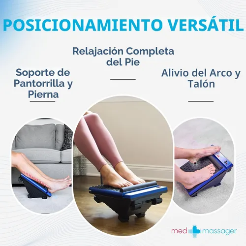 Vista 3 de MedMassager Masajeador de Pies Clásico Terapia de Masaje de Tejido Profundo, Masajeador para el Hogar, Doble Velocidad, Portátil y Compacto
