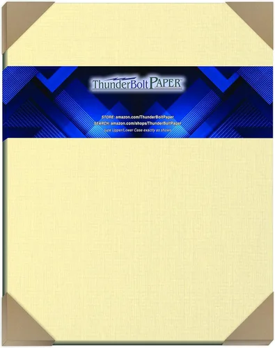 Vista 13 de 150 hojas de papel de cubierta de lino marfil 80# - 3 x 5 pulgadas (3 x 5 pulgadas) Índice, tarjeta de recetas, foto, tamaño del marco