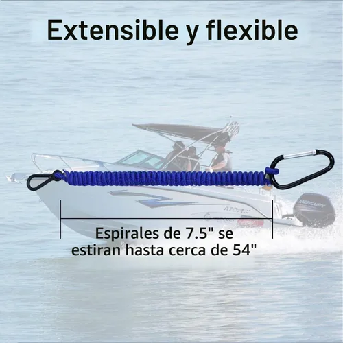 Vista 5 de 8M0092850 - Cordón para interruptor de barco, cable de 54 pulgadas/137 de largo, color azul