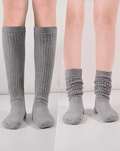 Vista 5 de Slouch Socks Women,Scrunch Socks,Knee High Slouchy Socks for Women