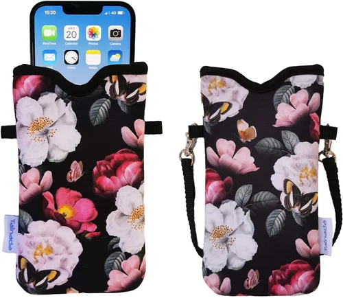 Vista 39 de Tainada Funda Estuche Bolsa de Neopreno para Teléfono para Hombres y Mujeres con Correa Cruzada/Cordón para el Cuello para iPhone 17/16/15 Pro Max
