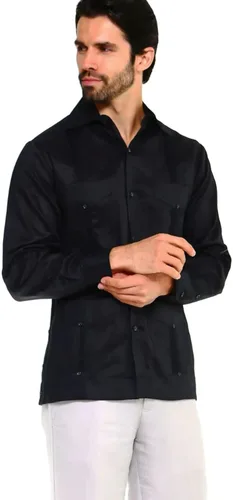 Vista 5 de Mojito Collection Camisa Guayabera Premium 100% Lino Manga Larga para Hombre