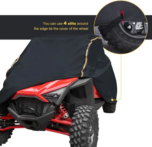 Vista 6 de KEMIMOTO PRO XP - Funda X3 para UTV resistente, 2 plazas, tamaño grande, compatible con Can-Am Maverick X3, Polaris RZR PRO XP, Talon, Commander