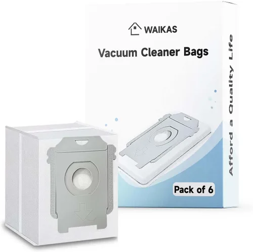 Vista 16 de WAIKAS Paquete de 6 bolsas de polvo E25 E28 para aspiradoras Eufy E28 Omni, E25 Omni y E20, accesorios de repuesto de gran capacidad